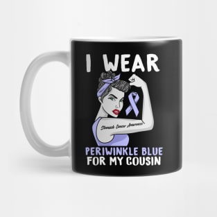 I Wear Periwinkle Blue For My Cousin - Cancer Awareness Mug